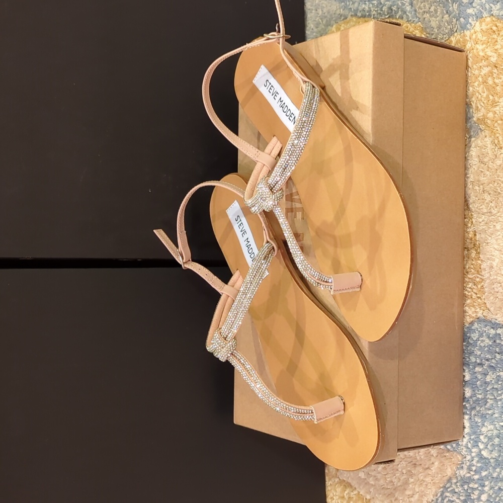 Steve Madden new in box - Judy blush rhinestone sandal sz. 8